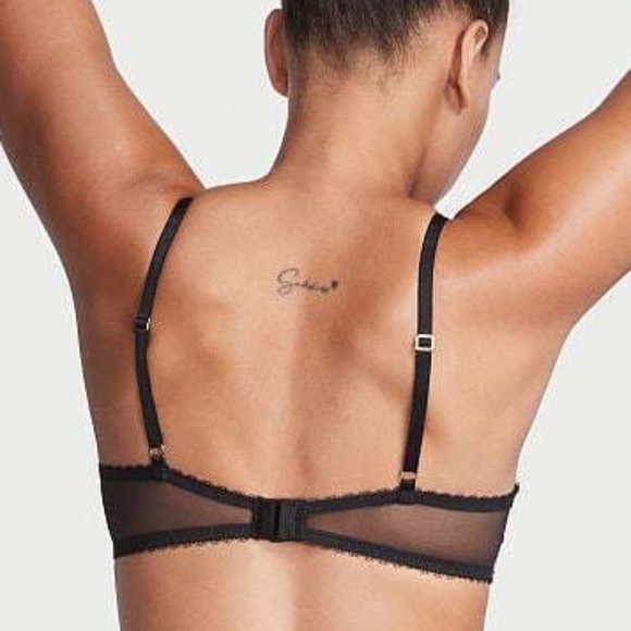 New! Victoria's Secret Very Sexy lace Push Up embroidery black floral, 16148 - Picture 3 of 14